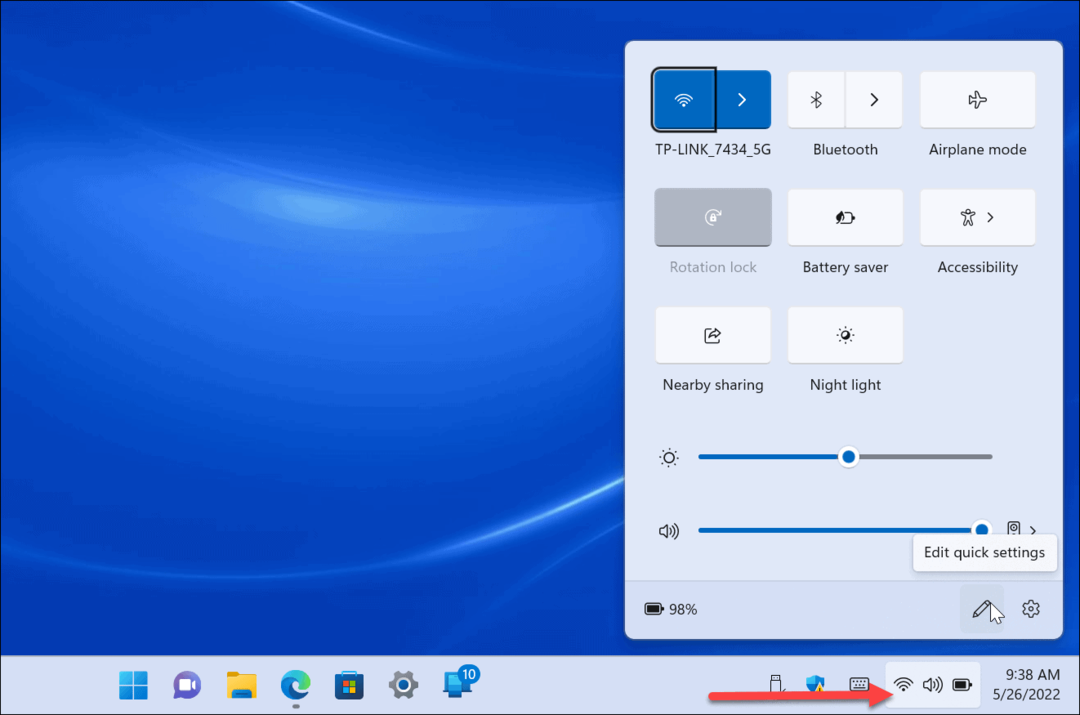 Kiirsätted opsüsteemis Windows 11