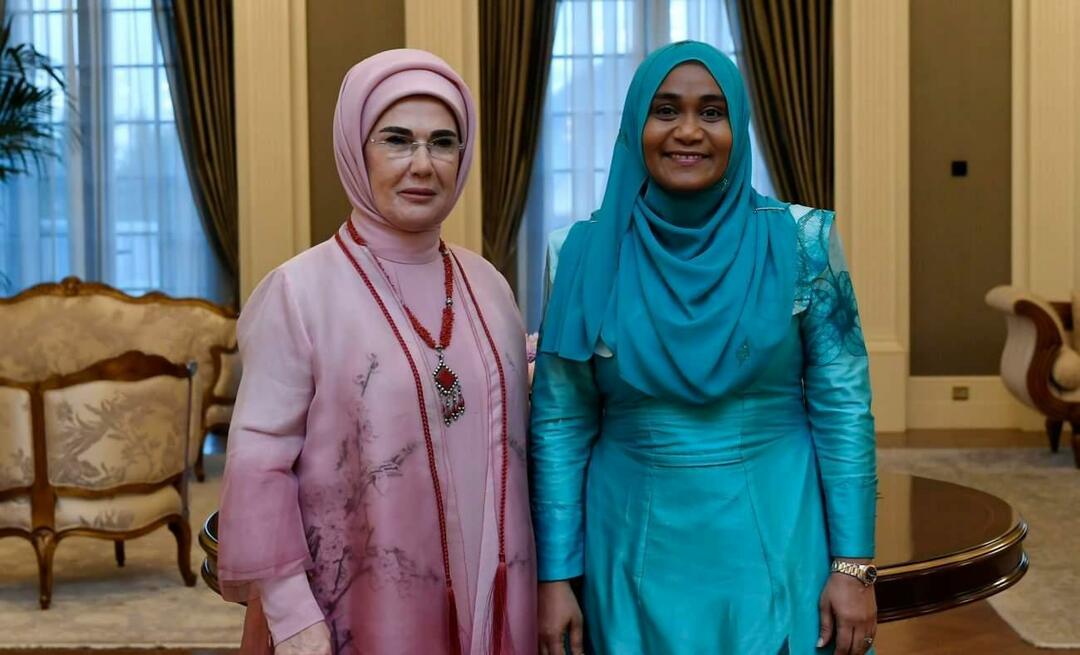 Esimene leedi Erdoğan kohtus Maldiivide presidendi Muizzu abikaasa Sajidha Mohamediga