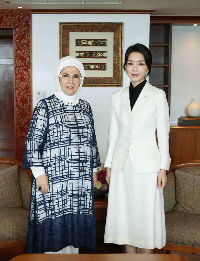 Emine Erdogan ja Keon-Hee Kim