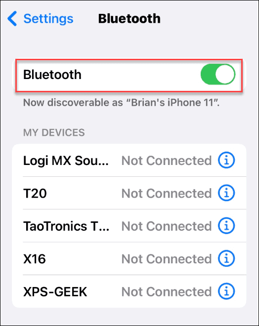 Bluetooth jagab iPhone'is wi-fi parooli