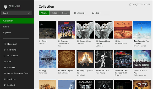 Xboxi muusikarakenduse albumikogu