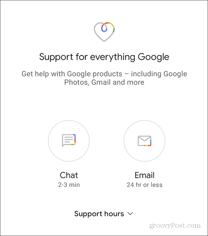 Google One'i tugi