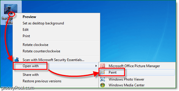 Foto või ekraanipildi suuruse muutmine Windows 7 programmiga Paint