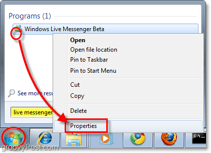 Kuidas suunata Live Messenger Windows 7 süsteemisalve