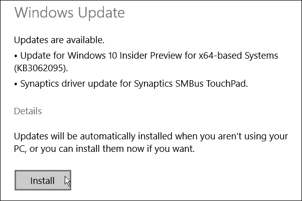 Saadaval on Windows 10 Build 10074 värskendus KB3062095