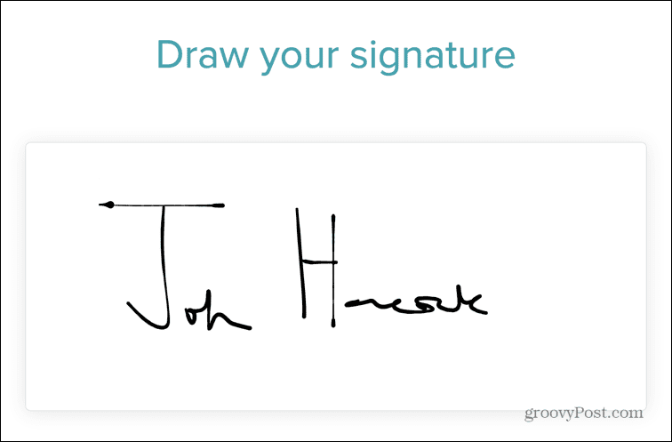 signwell joonistama allkirja
