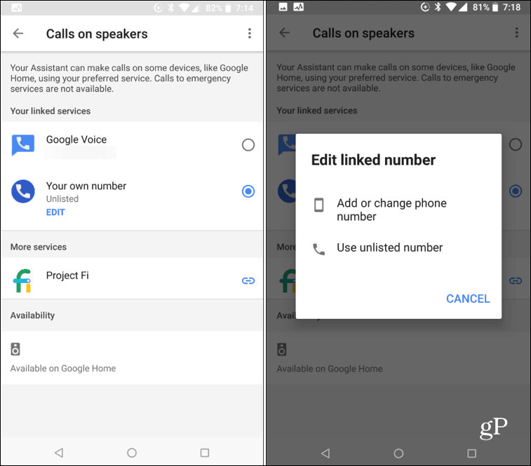Android kutsub teenuse Google Home nutikõlarit