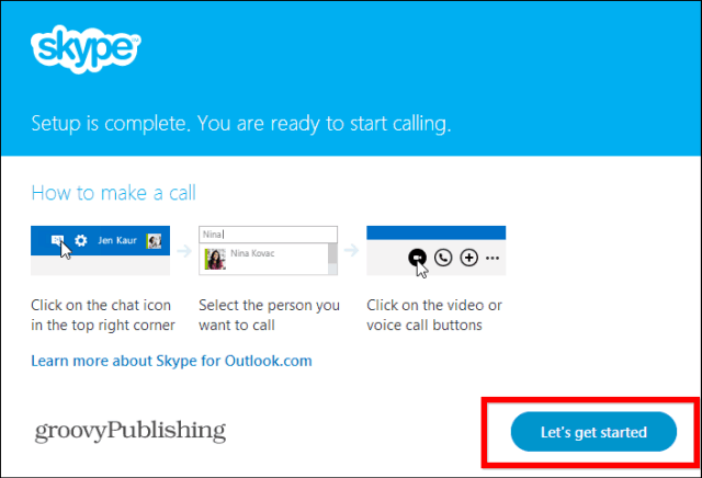 Alustage Skype HD Outlooki installitud pistikprogrammi