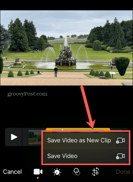 iphone salvestab video uue klipina