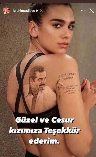 Dua Lipa ja İbrahim Tatlısese Photoshop