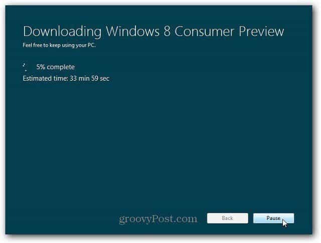 Windows 8 versiooniuuenduse installimine veebis