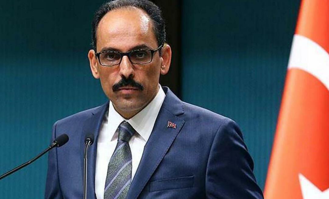 Emotsionaalne jagamine İbrahim Kalınilt! "Ta vaatas, pöördus, põles ..."