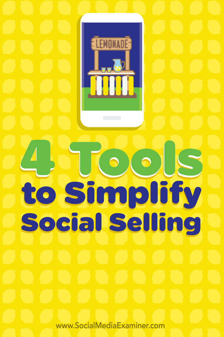 neli vahendit sotsiaalse müügi lihtsustamiseks