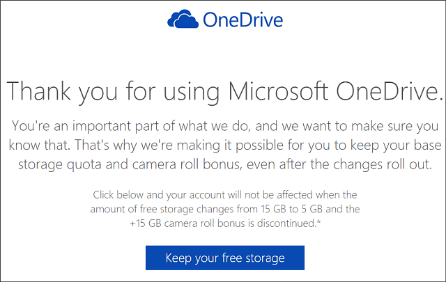 Hoidke OneDrive 15 GB salvestusruumi