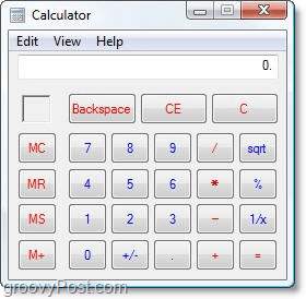 vana Windows Vista kalkulaator