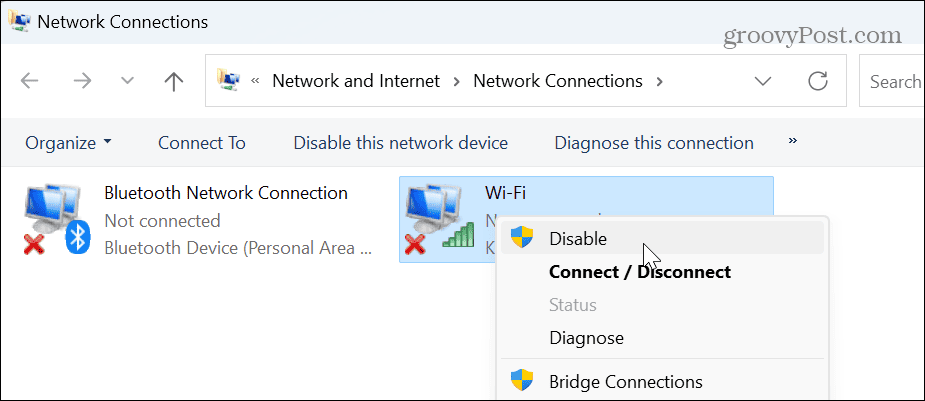 Parandage WiFi-ühendust ei kuvata