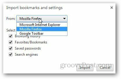 Järjehoidjate ülekandmine Firefox 8