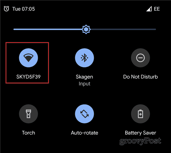 Android 10 jagab WiFi QR-koodi