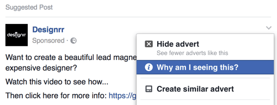 Uurige, keda ettevõte oma Facebooki reklaamiga sihib.