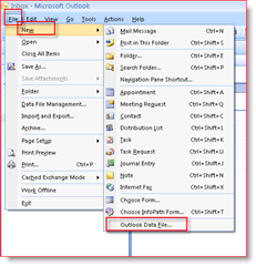 PST-failide loomise juhised Outook 2007 või Outlook 2003:: groovyPost.com abil