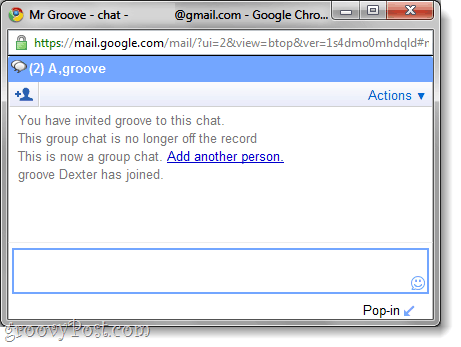 grupivestlus gmaili vestluses