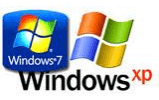 Windows Xp ja Windows 7 logod