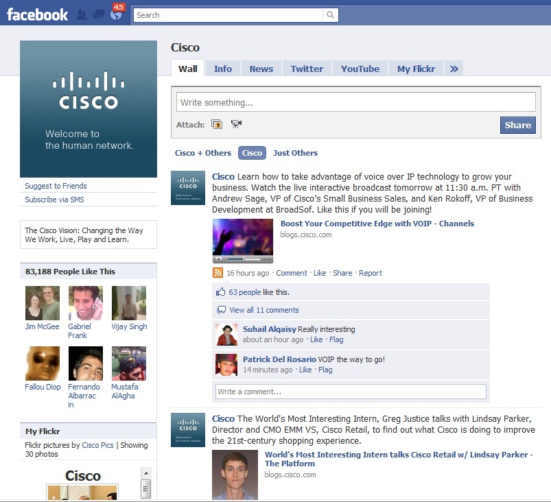 Sotsiaalmeedia käivitamine säästab Ciscot 100 000 dollarit +