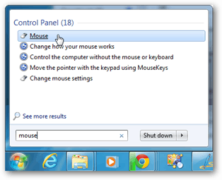 Windowsi 7 hiire sätted