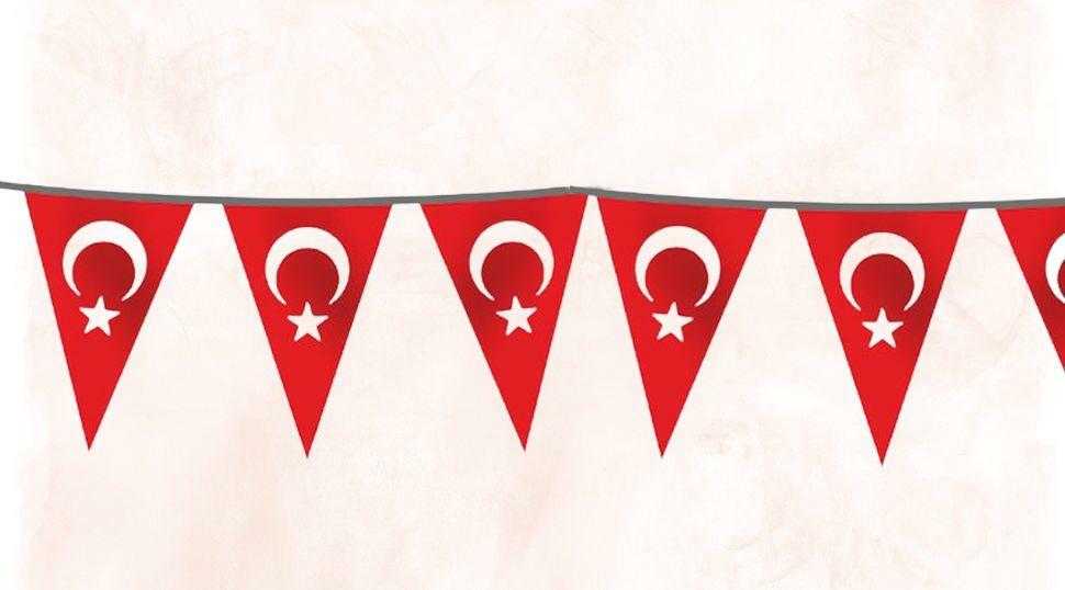 Özgüvenal String Ornament Kolmnurk Türgi lipp
