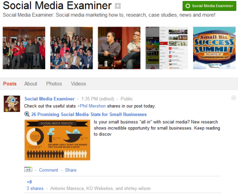 Google+ lehed - sotsiaalmeedia eksamineerija