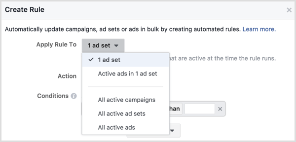 Facebooki reklaamihalduri loomise reegel