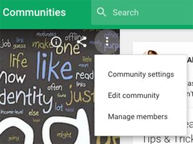 uued google plus kogukonna seaded