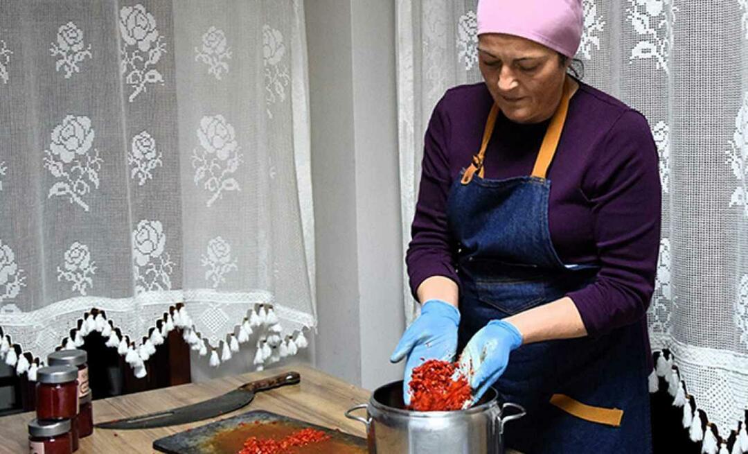 Bileciki naised valmistasid moosi Çukuröreni registreeritud teravast piprast: valu magusaim vorm!