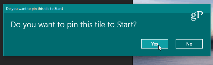 Kinnitage PIN-posti konto Windows 10 Start