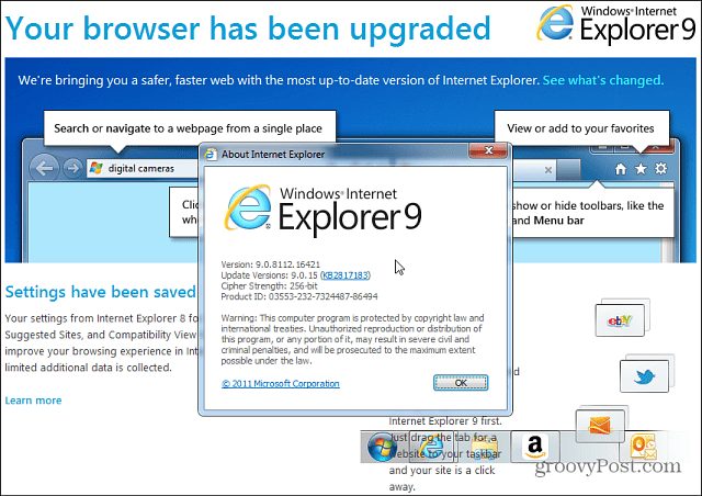 Kuidas desinstallida Internet Explorer 11 eelvaade Windows 7-st