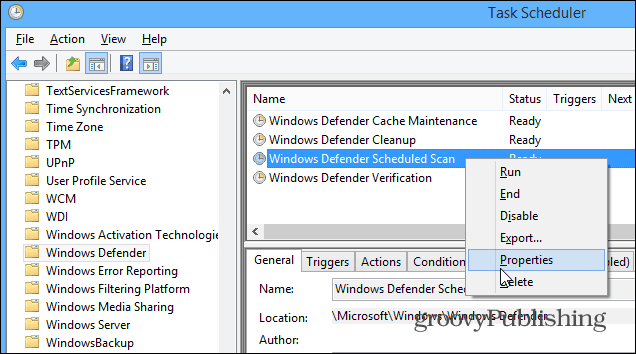 Kuidas ajastada Windows Defenderit automaatse skaneerimise jaoks Windows 8.1-s
