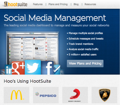 hootsuite armatuurlaud