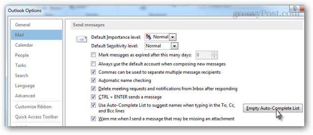 Kuidas tühjendada Outlook 2013 automaatne lõpetamine
