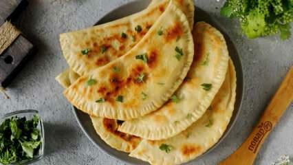 Kuidas teha Aserbaidžaani pannkooki Qutab? Traditsioonilise maitsega Qutab retsept
