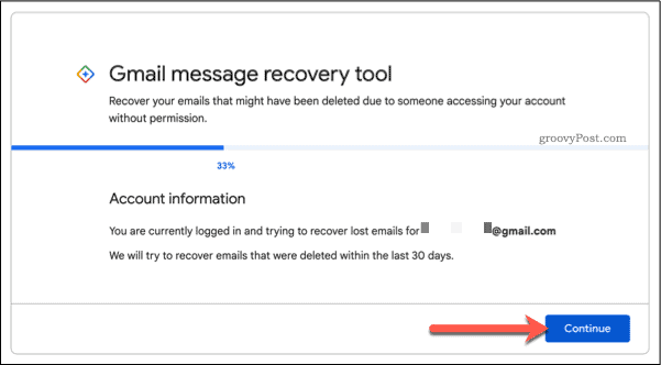 Gmaili meilide taastamine tugivormi kaudu