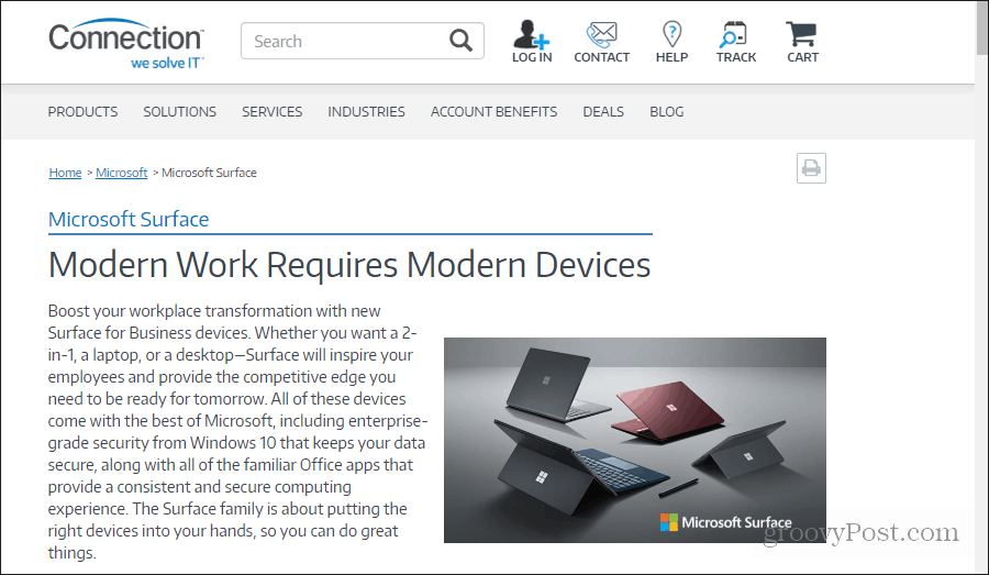 Microsofti edasimüüja veebisait