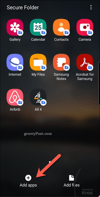 Androidi turvaline kaust lisab rakenduste ikooni