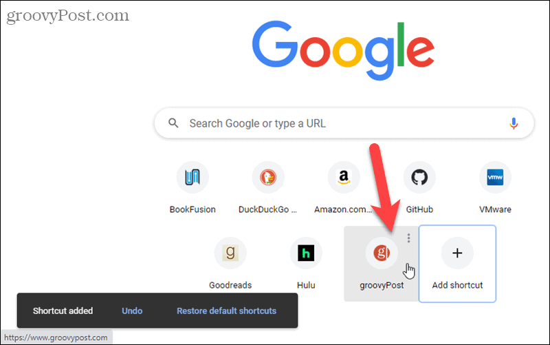 Otsetee lisati Chrome'i uuele vahelehele