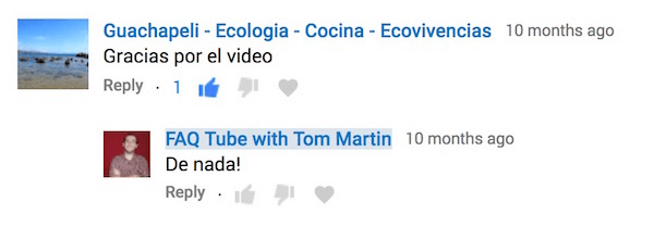 Vastake YouTube'i kommentaaridele kommenteerija keeles.