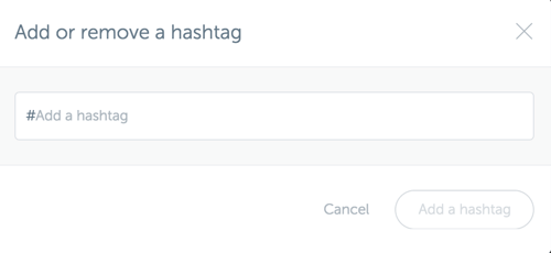Lisage oma Iconosquare juhtpaneelile hashtag.