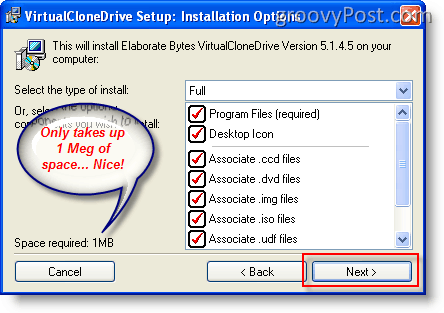 Ühendage ISO-pilt Windows XP-s