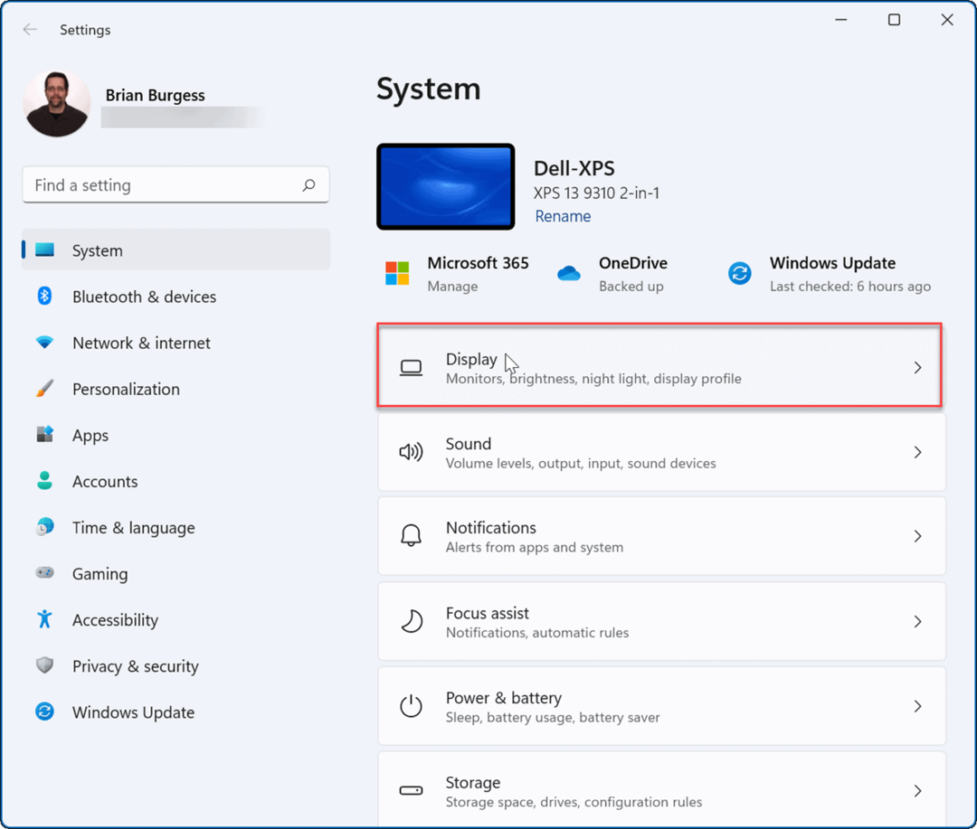 süsteemikuva reguleerige ekraani skaala sätteid Windows 11-s