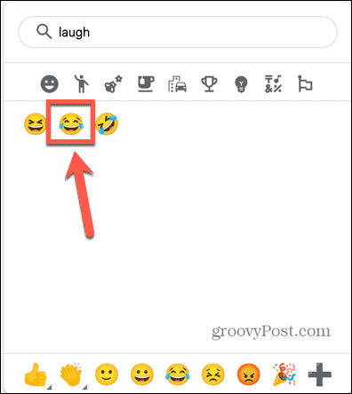 Google docs vali emotikonid