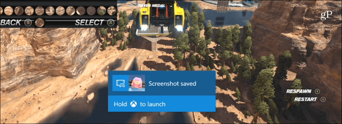 Jäädvustage ekraanipilt Xbox One