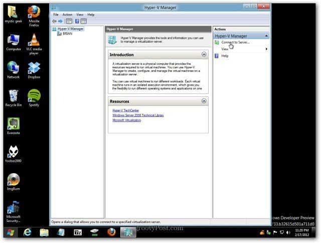 Windows 8: lubage Hyper-V luua ja hallata virtuaalseid masinaid